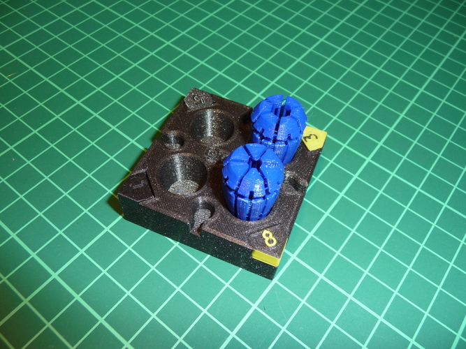 Modular ER32 collet tray 3D Print 242013