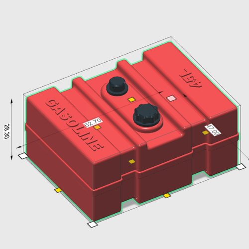 gasoline tank 45L 1/10 (ESC / Receiver Box) 3D Print 242243 gasoline tank 45L 1/10 (ESC / Receiver Box) 3D Print 242243