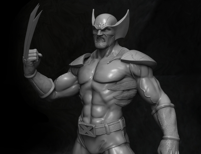 Wolverine classic with 3 interchangeable heads 3D Print 242309 Wolverine classic with 3 interchangeable heads 3D Print 242309