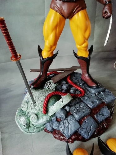 Wolverine classic with 3 interchangeable heads 3D Print 242315 Wolverine classic with 3 interchangeable heads 3D Print 242315