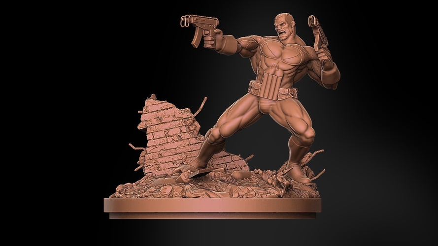 Wolverine and Punisher Diorama 3D Print 242325 Wolverine and Punisher Diorama 3D Print 242325