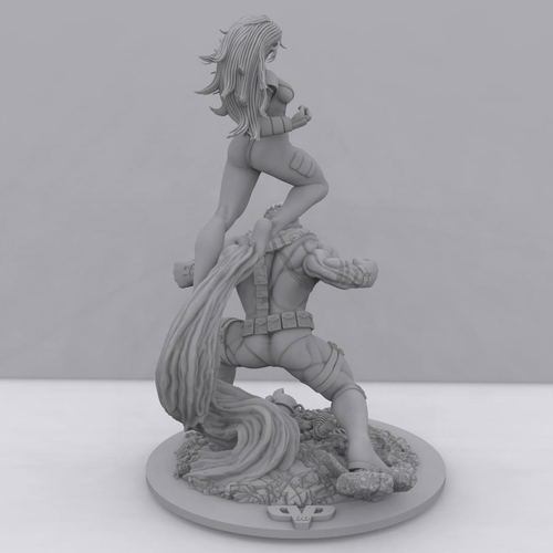 Cyclops and Phoenix Diorama + Free Extras 3D Print 242380 Cyclops and Phoenix Diorama + Free Extras 3D Print 242380