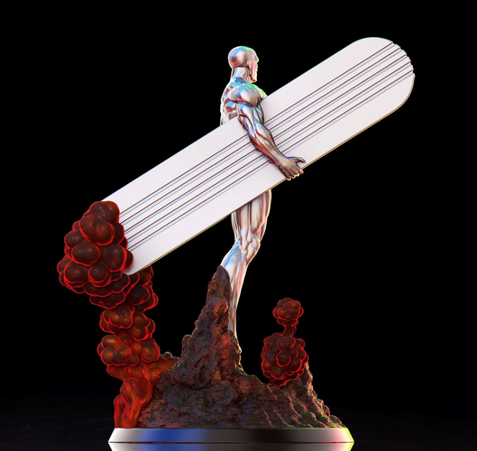 Silver Surfer - 3D print model 3D Print 242441 Silver Surfer - 3D print model 3D Print 242441