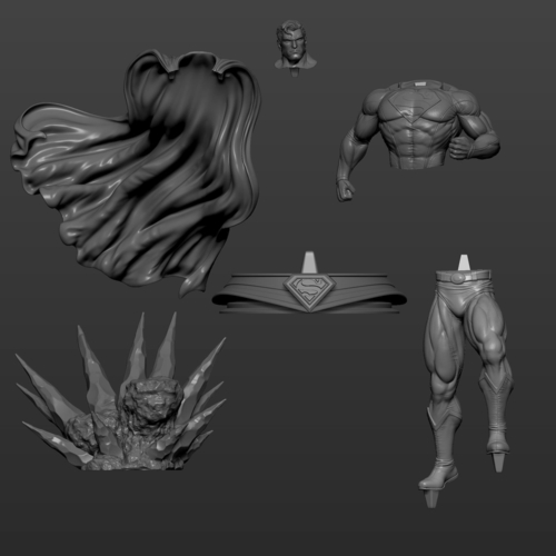 Superman - 3d print model 3D Print 242460 Superman - 3d print model 3D Print 242460