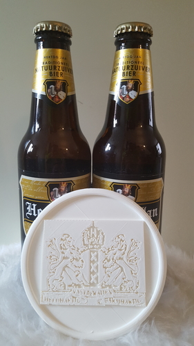 Coat of arms of Amsterdam coaster 3D Print 242511 Coat of arms of Amsterdam coaster 3D Print 242511