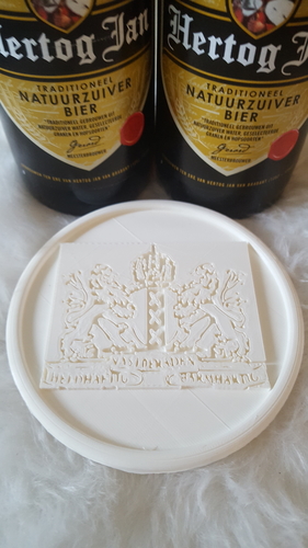 Coat of arms of Amsterdam coaster 3D Print 242512 Coat of arms of Amsterdam coaster 3D Print 242512