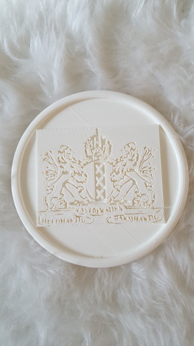 Coat of arms of Amsterdam coaster 3D Print 242513 Coat of arms of Amsterdam coaster 3D Print 242513