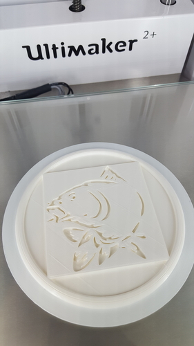 Carp coaster (Kevin Nash) 3D Print 242611 Carp coaster (Kevin Nash) 3D Print 242611