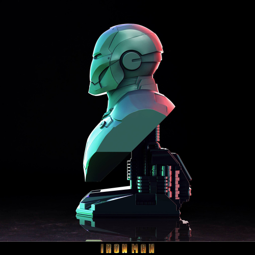 Iron Man Bust 3D Print 3D Print 242684 Iron Man Bust 3D Print 3D Print 242684