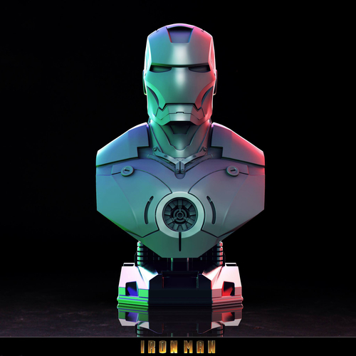 Iron Man Bust 3D Print 3D Print 242685 Iron Man Bust 3D Print 3D Print 242685