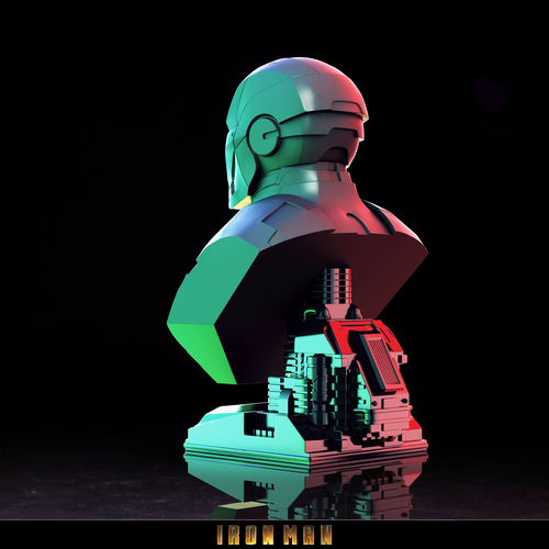 Iron Man Bust 3D Print 3D Print 242689 Iron Man Bust 3D Print 3D Print 242689