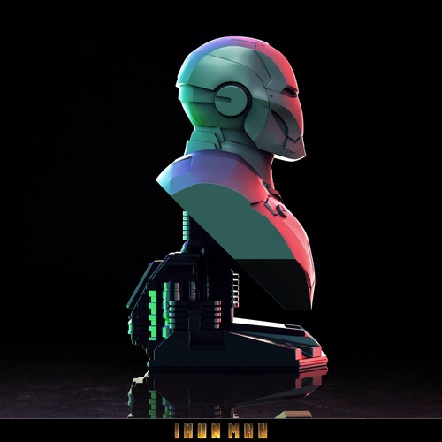 Iron Man Bust 3D Print 3D Print 242690 Iron Man Bust 3D Print 3D Print 242690