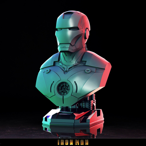 Iron Man Bust 3D Print 3D Print 242692 Iron Man Bust 3D Print 3D Print 242692
