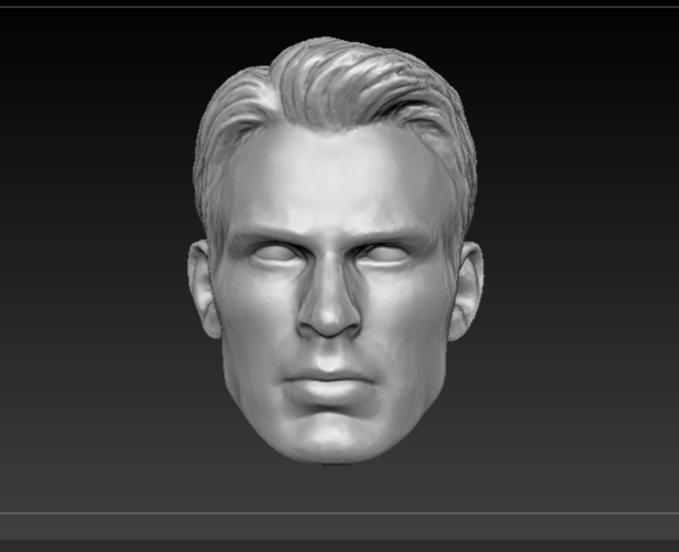 Head Steve Rogers Movie version ( C. Evans) 3D Print 242709 Head Steve Rogers Movie version ( C. Evans) 3D Print 242709