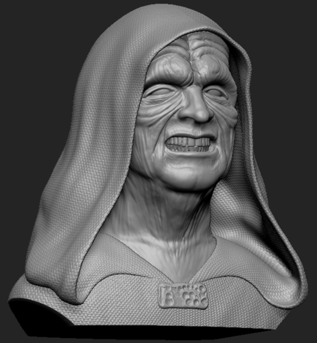 Palpatine (Darth Sidious) Bust 3D Print 242748 Palpatine (Darth Sidious) Bust 3D Print 242748