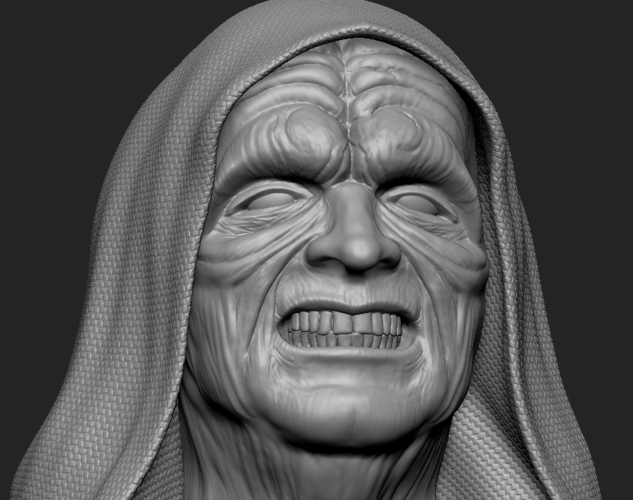 Palpatine (Darth Sidious) Bust 3D Print 242749 Palpatine (Darth Sidious) Bust 3D Print 242749