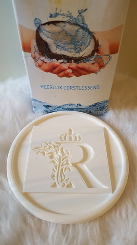 Coaster letter 'R' 3D Print 242800 Coaster letter 'R' 3D Print 242800