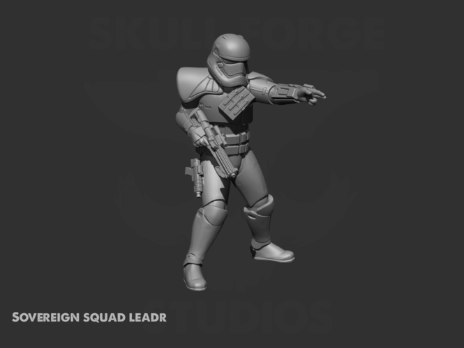Sovereign Squad Leader 3D Print 242805 Sovereign Squad Leader 3D Print 242805