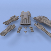 Small The Orion Republic - Miniature Starships 3D Printing 242861