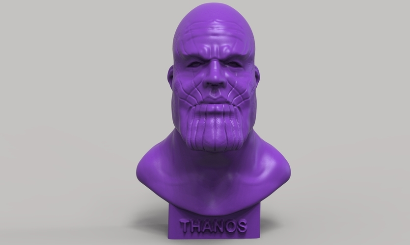 Thanos Bust 3D Print 242941 Thanos Bust 3D Print 242941
