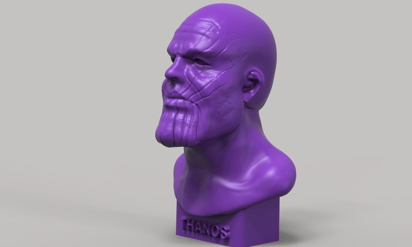 Thanos Bust 3D Print 242942 Thanos Bust 3D Print 242942