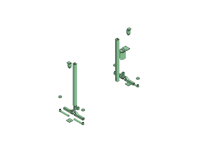 Scaler Crawler Car Truck 2 Säulen-Hebenbühne / two column lift 3D Print 242945 Scaler Crawler Car Truck 2 Säulen-Hebenbühne / two column lift 3D Print 242945
