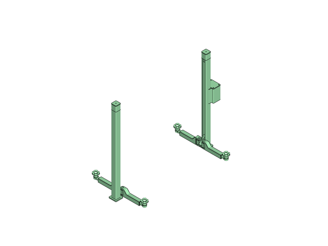 Scaler Crawler Car Truck 2 Säulen-Hebenbühne / two column lift 3D Print 242952 Scaler Crawler Car Truck 2 Säulen-Hebenbühne / two column lift 3D Print 242952