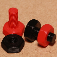 Small Nut and bolt 3D Printing 242976