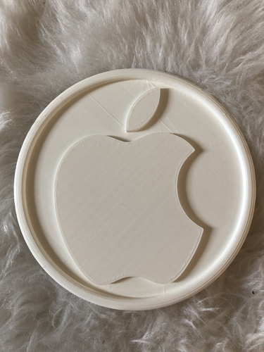 Coaster with Apple logo 3D Print 243106 Coaster with Apple logo 3D Print 243106