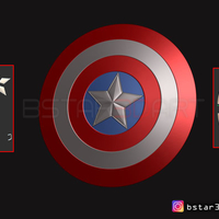 Small The captain America Shield - Infinity War - Endgame - Marvel 3D Printing 243559