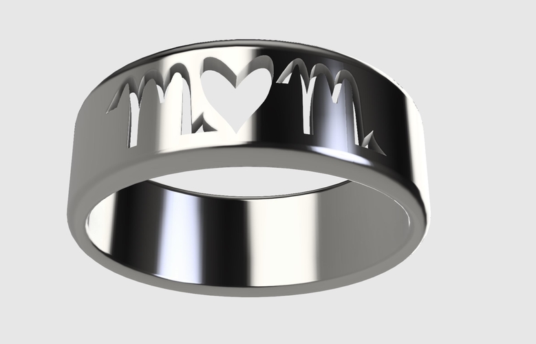 Mom Ring/Mothers Day (Makes a great gift!)  3D Print 243736
