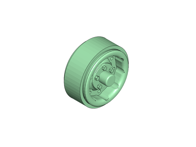 Crawler Scaler Rims 1.9" for HG P407 Tamiya Bruiser Clone 220mm 3D Print 243760 Crawler Scaler Rims 1.9" for HG P407 Tamiya Bruiser Clone 220mm 3D Print 243760