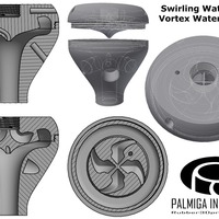 Small Swirling Water Unit - Vortex water nozzle - Vortex Process Techn 3D Printing 24398