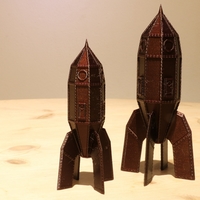 Small Steampunk Rocket 3D Printing 244050