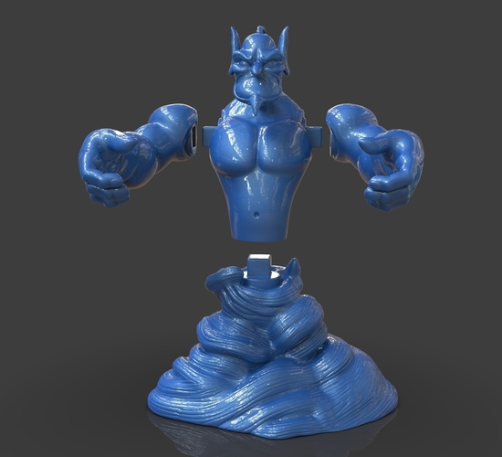 Aladdin's Genie Evil Mode (Separate Parts) 3D Print 244128