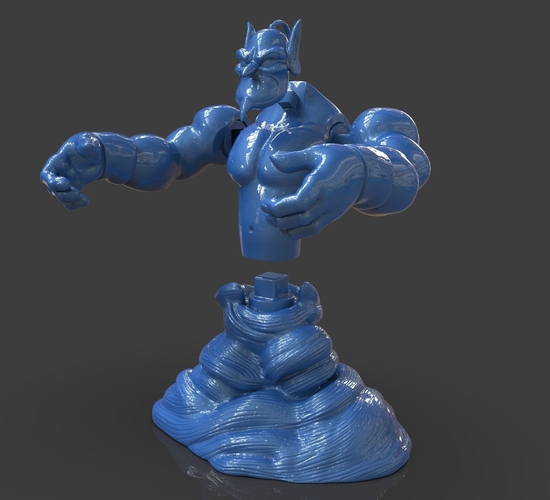 Aladdin's Genie Evil Mode (Separate Parts) 3D Print 244129