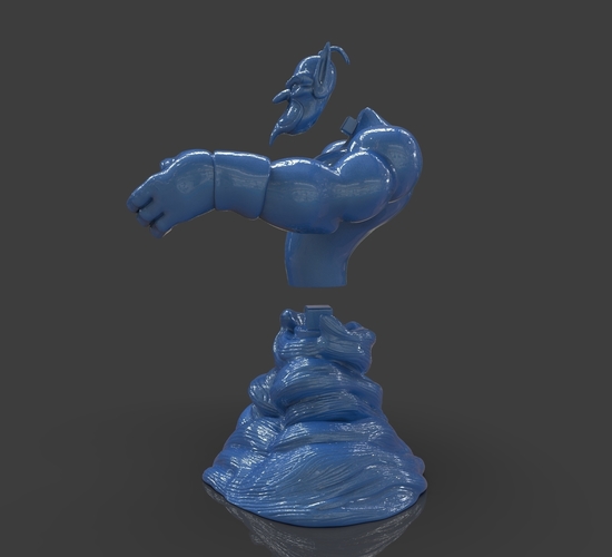 Aladdin's Genie Evil Mode (Separate Parts) 3D Print 244130