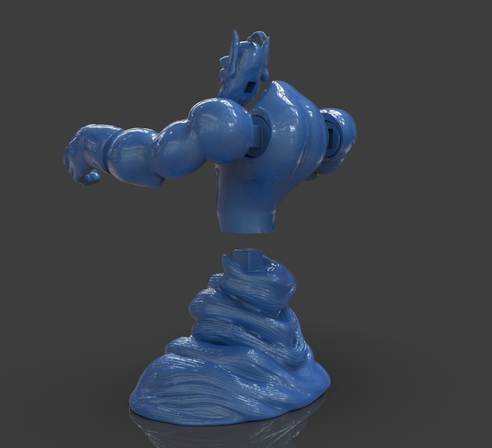 Aladdin's Genie Evil Mode (Separate Parts) 3D Print 244131