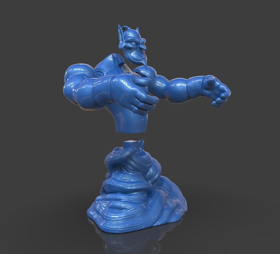 Aladdin's Genie Evil Mode (Separate Parts) 3D Print 244135