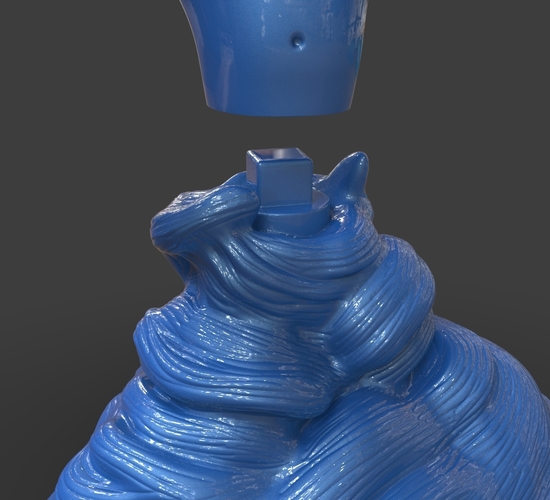 Aladdin's Genie Evil Mode (Separate Parts) 3D Print 244136