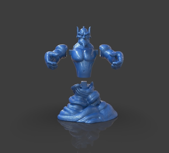 Aladdin's Genie Evil Mode (Separate Parts) 3D Print 244143