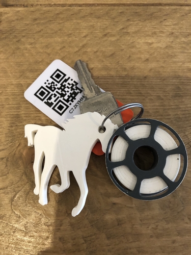 Horse keychain 3D Print 244194 Horse keychain 3D Print 244194