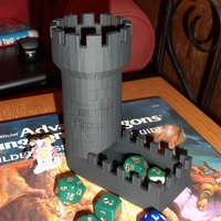Small Detailed Dice Tower 3D Printing 244247