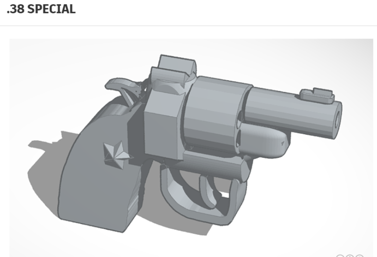 .38 Special 3D Print 244341 .38 Special 3D Print 244341