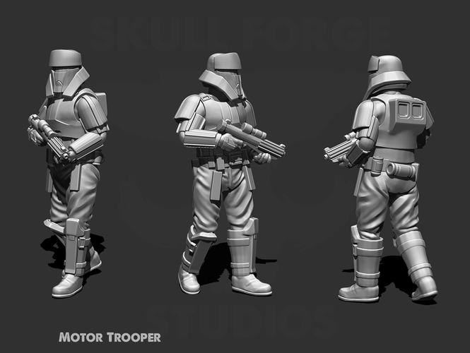 Motor Trooper 3D Print 244626 Motor Trooper 3D Print 244626