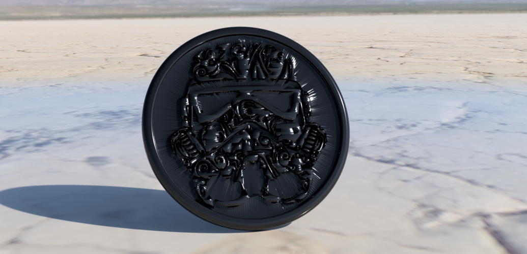 Stormtrooper 'deluxe' coaster 3D Print 244851 Stormtrooper 'deluxe' coaster 3D Print 244851