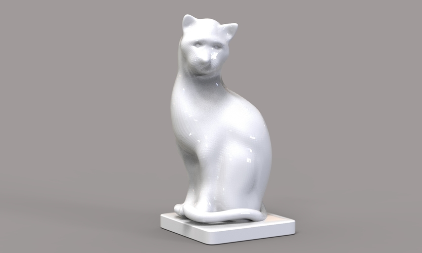 Cat Figurine 3D Print 245015 Cat Figurine 3D Print 245015