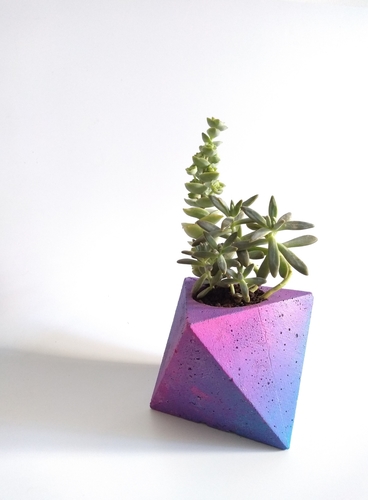 Octahedron Concrete Planter Mold (Harom Farkas) 3D Print 245060 Octahedron Concrete Planter Mold (Harom Farkas) 3D Print 245060