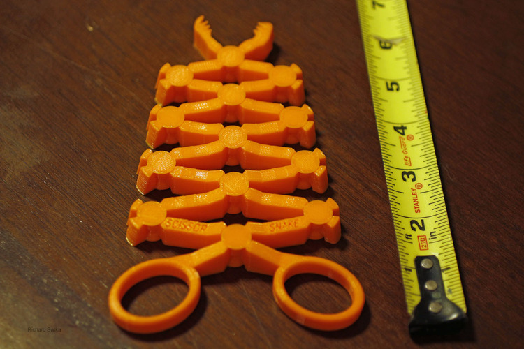 Scissor Snake Family 3D Print 24518
