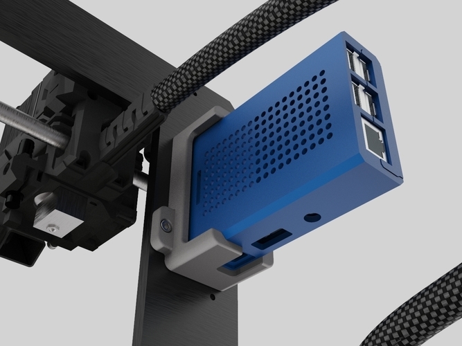 SenseHat Raspberry Pi Case Bracket for Prusa i3 mK3 3D Print 245206 SenseHat Raspberry Pi Case Bracket for Prusa i3 mK3 3D Print 245206